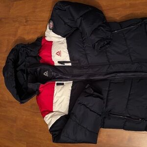 Black and Red Puffer Jacket